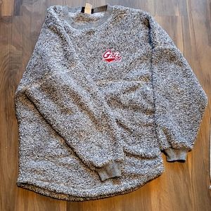 University of Montana fluffy Crewnwck Sweater